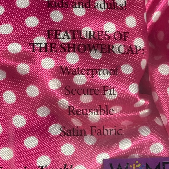 NEW Turbie Twist Stylin' Shower Cap Pink Polka Dot - Picture 7 of 8
